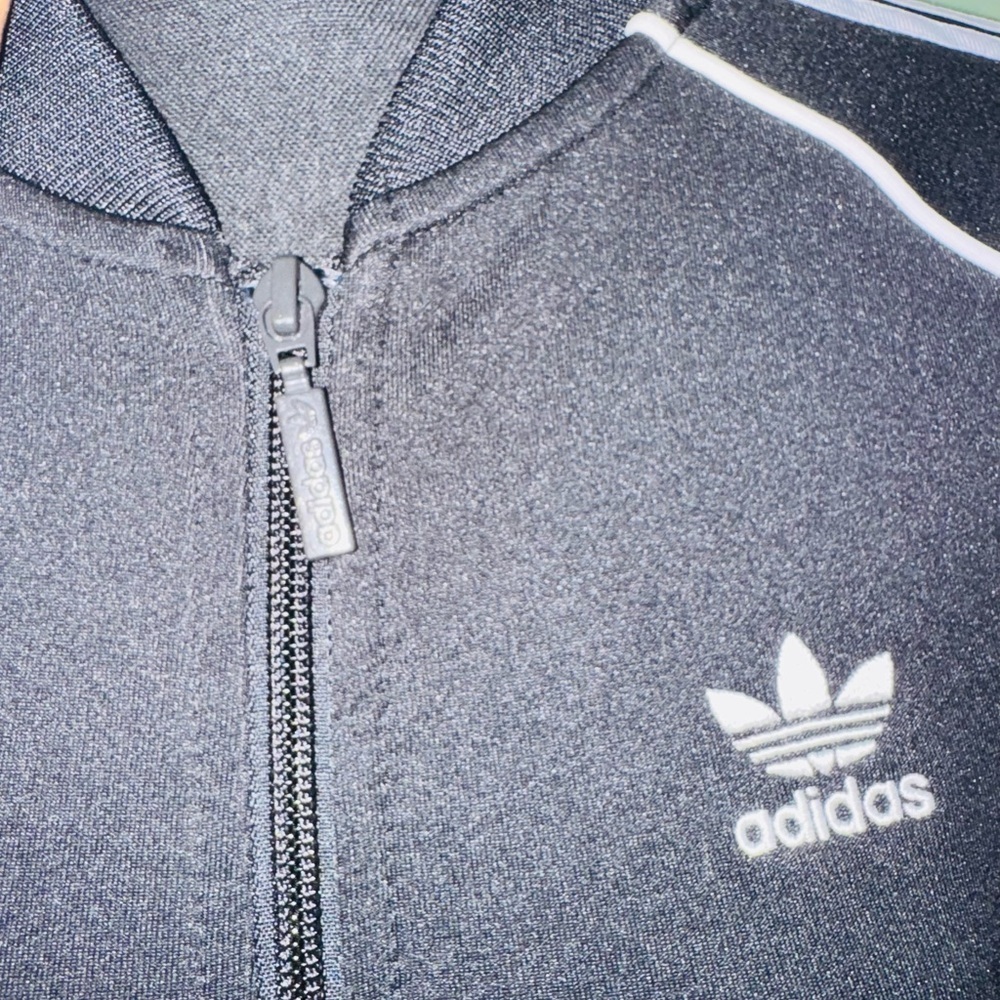 Adidas Women's Black and White Bomber Jacket - Picture 4 of 6